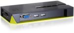 LevelOne LevelOne KVM-0422 KVM kapcsoló Fekete, Zöld (KVM-0422) (KVM-0422)
