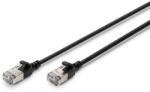 ASSMANN F/FTP CAT 6A RJ45 Patch kábel 1, 5m - Fekete (DK-1632-A-015S-BL) (DK-1632-A-015S-BL)