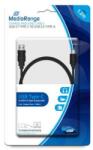 MediaRange Lade- & Datenkabel USB 3.0 auf USB Type-C 1.2m sw (MRCS160) (MRCS160) (MRCS160)