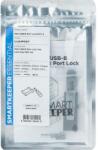 SmartKeeper Mini "Mini USB-B Port" Blocker grau 4 Stk. +Key (UL04PKGY) (UL04PKGY)