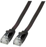 EFB-Elektronik RJ45 Flachpatchkabel U/UTP, Cat. 6A, PVC, 3m, schwarz (K8107SW. 3) (K8107SW.3)