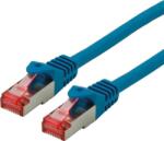 Roline 21.15. 2641 RJ45 Hálózati kábel, patchkábel CAT 6 S/FTP 1.00 m Kék Kettős árnyékolás, Halogénmentes, Lángálló 1 db ( )