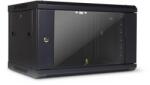 Inter-Tech Inter-Tech SMA-6406 Fali rack szekrény 6U 600 x 450mm - Fekete (88887252) (88887252)