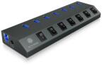 RaidSonic IB-HUB1701-C3 USB 3.2 Gen 1 (3.1 Gen 1) Type-B 5000 Mbit/s Antracit (IB-HUB1701-C3) (IB-HUB1701-C3)