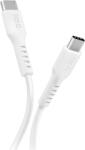 SBS USB-C apa - USB-C apa Adat- és töltőkábel 1m - Fehér (TECABLETCC10W) (TECABLETCC10W)