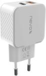 Nevox 2009 1x USB Type-A / 1x USB Type-C Hálózati töltő - Fehér (30W) (2009) (2009)
