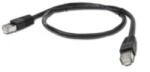 Gembird FTP kat. 5e RJ45 patch kábel, 0.5m, fekete (PP22-0.5M/BK) (PP22-0.5M/BK)