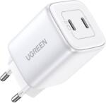 UGREEN 15327 Nexode 2xUSB-C PD3.0 QC4.0 GaN 45W töltő fehér (15327) (15327)