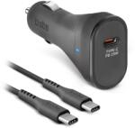 SBS PD USB-C Autós töltő - Fekete (25W) (TECRKITTCPD25W) (TECRKITTCPD25W)