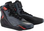 Alpinestars Cizme moto Alpinestars Faster-4 negru-gri-rosu fluo (AIM130-623)