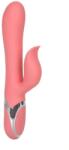 CalExotics Vibrator Iepuras Enchanted Tickler, 12 Moduri Vibratii, 4 Moduri Rotatii Bile, Silicon, Roz, USB, 20 cm Vibrator