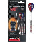 BULL'S Darts Dart szett Bull's V8 POWER steel 90% Tungsten 22g V2 gravírozással