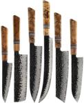 HARAHU Set de cuțite de bucătărie damasc ZE-37435 - Maro KP37435