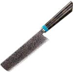  Damaskus konyhai kés Zetsu - Nakiri / Barna / Kék