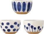 Bloomingville Castronașe Linora 580 ml alb-albastru 3 buc (82061846) Castron