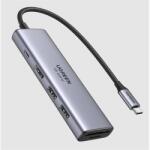 UGREEN - USB HUB 6 az 1-ben, 4K@60Hz, USB HUB, HDMI 2.0, 2x USB-A, SD/TF, 100W - Szürke - 60384 (60384)