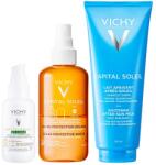 Vichy - Pachet Vichy Capital Soleil - Fluid protectie solara UV-Clear SPF 50+, 50 ml + Apa solara protectoare SPF 30 cu beta-caroten, 200 ml + Lapte after sun calmant, 300 ml