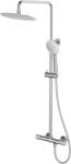 Cersanit Zen set de duș perete cu termostat cu duș de ploaie crom S951-782 (S951782)