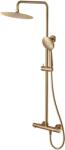 Cersanit Zen set de duș perete cu termostat cu duș de ploaie cupru S951-790 (S951790)