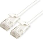 Roline 21.15. 0985 RJ45 Hálózati kábel, patchkábel CAT 6A U/UTP 5.00 m Fehér Árnyékolatlan, Halogénmentes, Lángálló 1 db (21.15. 0985) (21.15.0985)