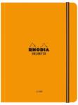  Carnet nedatat A5+, 16 x 21 cm, 60 file, Rhodia Unlimited, orange, matematica