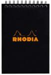  Blocnotes A6, spirală, 80 file, Rhodia Classic, black