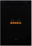  Blocnotes A4, capsat, 80 file, N°18, Rhodia black, dictando