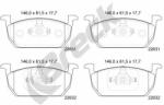 BRECK set placute frana, frana disc BRECK 22631 00 701 00 (22631 00 701 00)