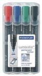 STAEDTLER "Lumocolor 352" alkoholos marker 2 mm kúpos 4 különböző szín (352 WP4) (352 WP4) (352 WP4)