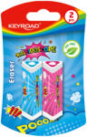 Keyroad Radír, PVC mentes 2 db/bliszter Keyroad Kaleidoscope vegyes színek (KR971852) - nyomtass-olcson
