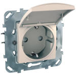 Schneider Electric Schneider Unica Phd14-16 kbgf 2P+F csatlakozóaljzat, (GYV) biztonsági zsalus és csapfedéllel, csavaros bekötés, 16A, krém MGU50.037. 25TAZ (MGU50.037.25TAZ)