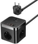 Baseus E00066400117-00 PowerCombo 1.5m 30W încărcător de rețea negru (E00066400117-00)
