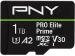PNY microSDXC PRO Elite Prime 1TB UHS-I/U3/V30/A2 (P-SDU1TBV32200PEP-GE)