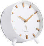 Karlsson Ceas cu alarmă Karlsson 5943WH de design 11 cm , alb