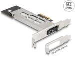 Delock PCI expressz kártya mobil-rack 1 x M. 2 NMVe SSD-hez - alacsony profilú formatényező (47028) - ipon