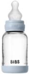 Bibs Стъклена бебешка бутилка Bibs - Със силиконов биберон, 120 ml, Baby Blue (50191231) - ozone