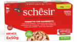 Schesir 6x50g Schesir Complete Nutrition Filet tonhal & garnéla aszpikban nedves macskatáp