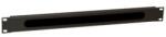 WP 1U brush type cable, Black RAL 9005 (WPN-ACM-201-B) - primatinta