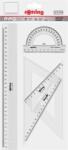 rOtring Vonalzó készlet, műanyag, ROTRING, víztiszta (R221370) - primatinta