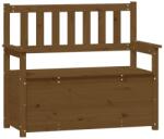 vidaXL mézbarna tömör fenyőfa pad 112, 5x51, 5x96, 5 cm 823562 (823562)