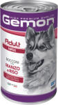 Gemon Dog Maxi Adult Chunks with Beef & Rice în conservă (12 x 1250 g) 15 kg