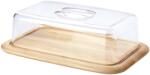 Continenta Placă de tăiat 38 x 25 cm, cu capac, maro, arbore de cauciuc, Continenta (CONTC3072) Tocator