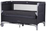 Chipolino Patut pliabil Chipolino Relax anthracite linen cu laterala culisanta (KOSIRE251AN) - exclusivmag