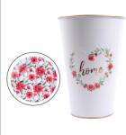  Bádog váza piros pipacsos