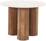 Eleonora Xavi 60 cm-es bézs márvány lerakóasztal (ELE-95891)