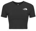 The North Face Rövid ujjú pólók S/S Essential Cropped Slim Tee Fekete EU XS