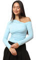 La Modeuse Blúzok 74760_P176548 Kék EU L