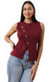 La Modeuse Blúzok 74433_P175957 Bordó EU S / M