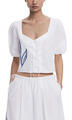 Desigual Blúzok BLUS EMBRO 25WWBWX0 Fehér EU L