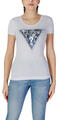Guess Rövid ujjú pólók SS CN TRIANGLE FLOWER W5RI00 J1314 Fehér EU M